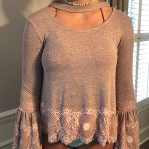 Pink long sleeve shirt